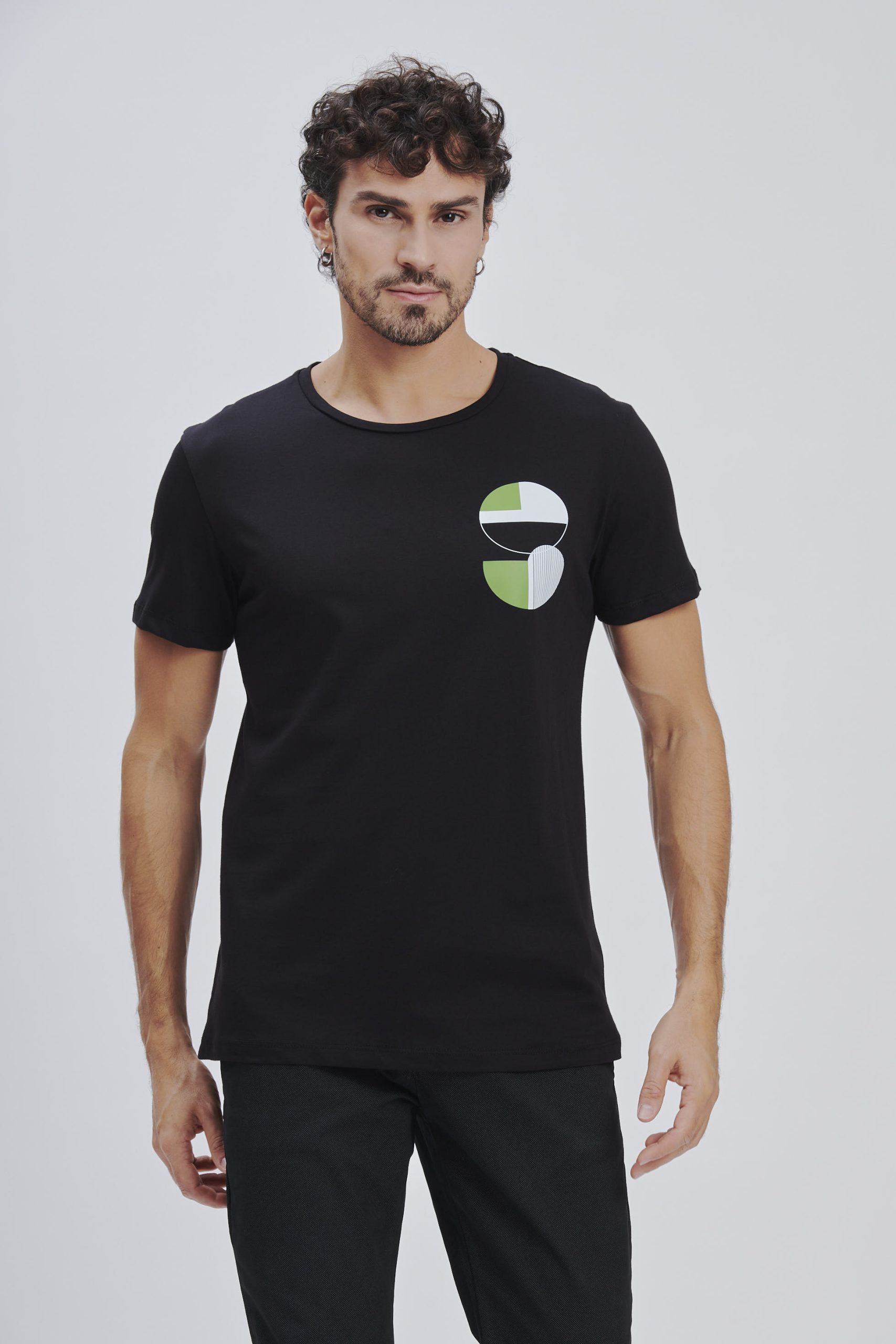 FU175-T-SHIRT-MM-POST-MODERN-BLACK-1416 POST MODERN PRINT T-SHIRT |