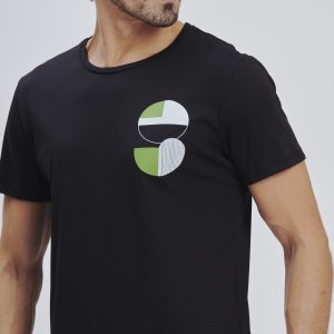 FU175-T-SHIRT-MM-POST-MODERN-BLACK-1417 POST MODERN PRINT T-SHIRT |