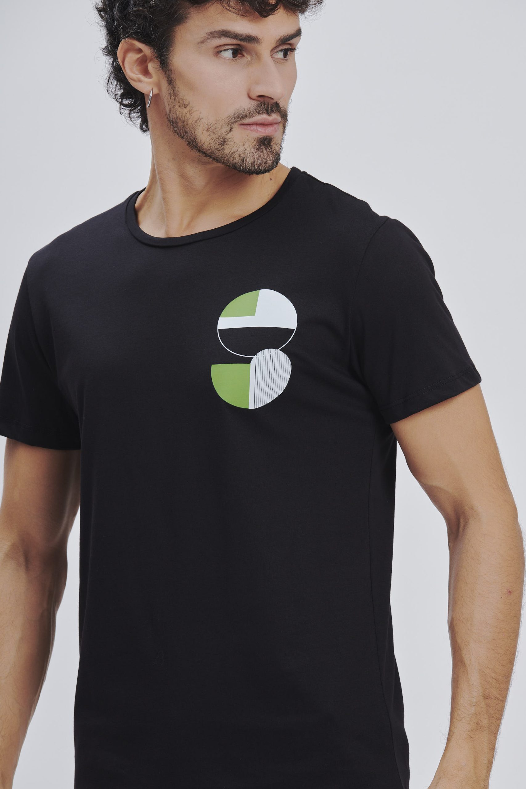 FU175-T-SHIRT-MM-POST-MODERN-BLACK-1417 POST MODERN PRINT T-SHIRT |