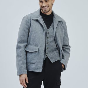 GESTEPPTE STOFFJACKE |