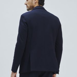 SLIM ELASTICATED TWO-BUTTON JACKET |
