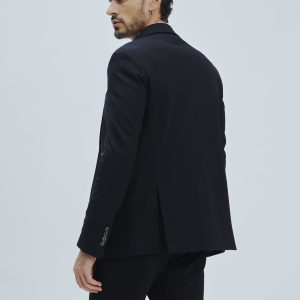 SLIM ELASTICATED TWO-BUTTON JACKET |