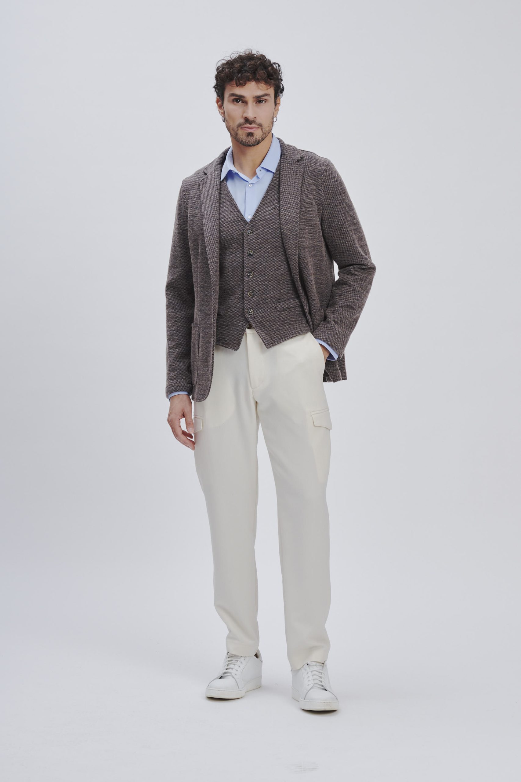 fu095-tasconato-eff-fresh-of-wool FLUID POCKET TROUSERS |