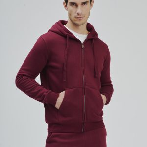 FELPA ZIP CAPPUCCIO |