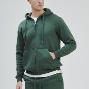 FELPA ZIP CAPPUCCIO |