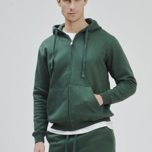 FELPA ZIP CAPPUCCIO |