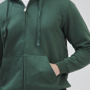 FELPA ZIP CAPPUCCIO |