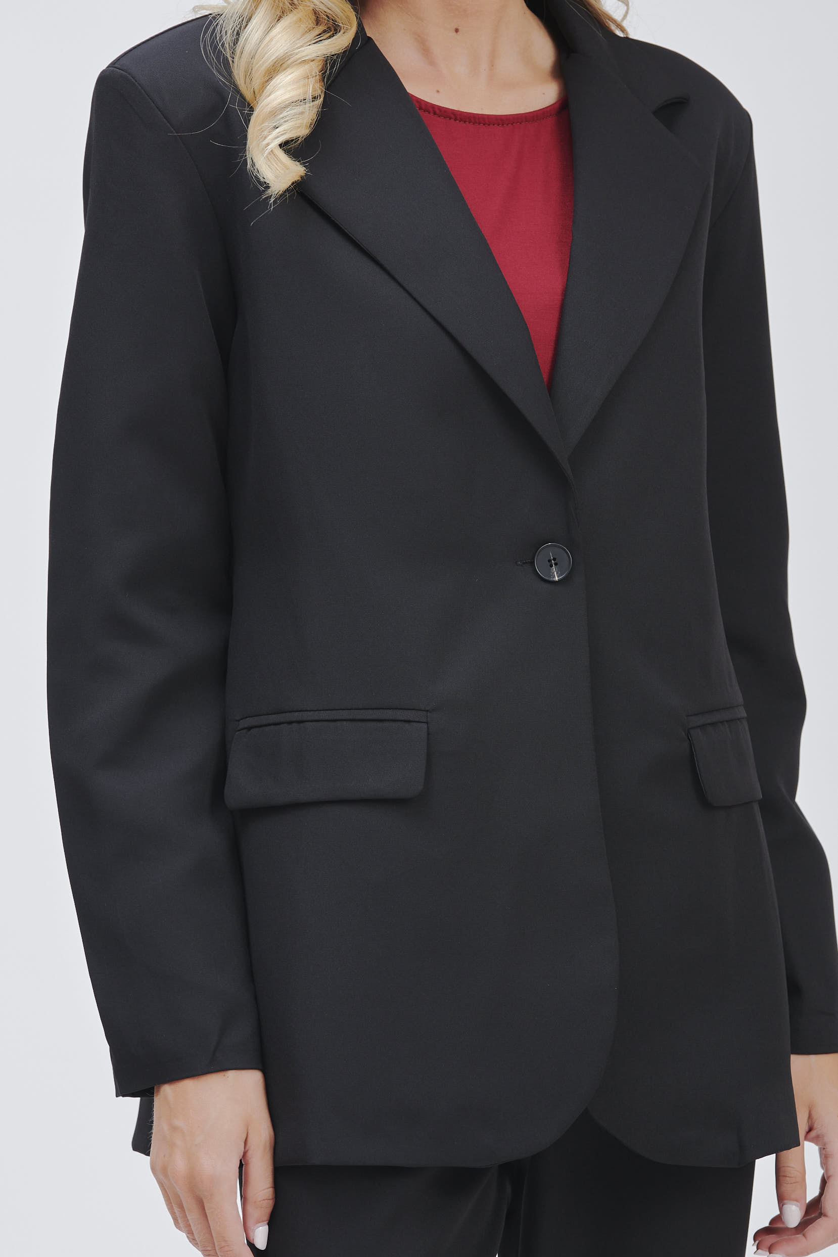 nnnocode-68396 OVERSIZE-JACKE MIT EINEM KNOPF |
