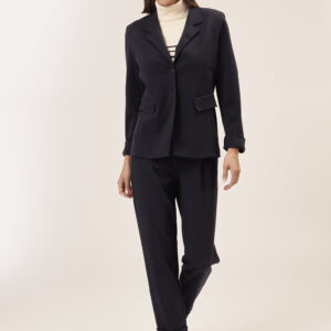 GD014-JACKE-P. MAILAND-MARINE-743 BUNDFALTENHOSE MIT ELASTISCHEM BUND |