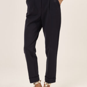GD015-HOSE-BUNDFALTEN-ELASTISCHER-BUND-MARINEBLAU-778 BUNDFALTENHOSE MIT ELASTISCHEM BUND |