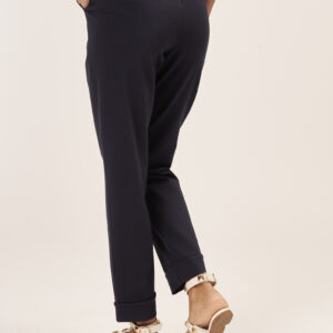 GD015-HOSE-BUNDFALTEN-ELASTISCHER-BUND-MARINEBLAU-783 BUNDFALTENHOSE MIT ELASTISCHEM BUND |