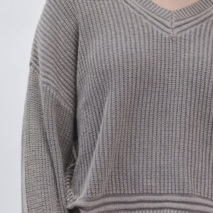FD168_SCOLLO-A-V-STONE-WASHED_GRIGIO-1635 MAGLIA SCOLLO A V |