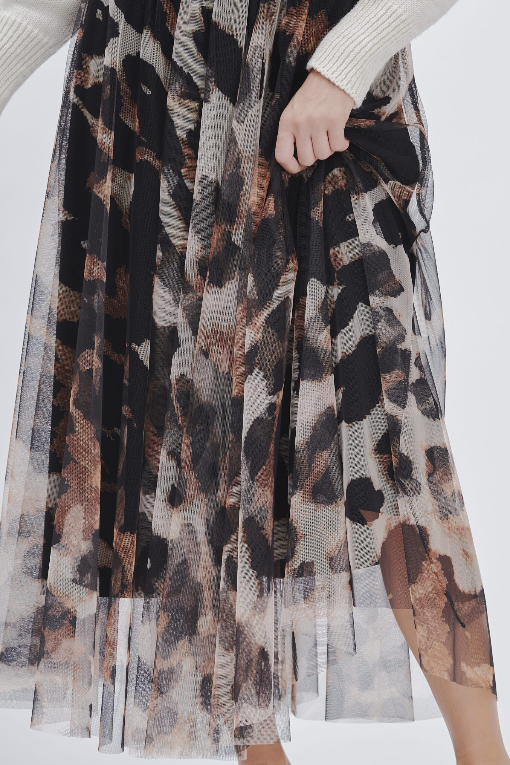 FD253_GONNA-TULLE-ANIMALIER_NERO-2179-2 GONNA IN TULLE ANIMALIER |