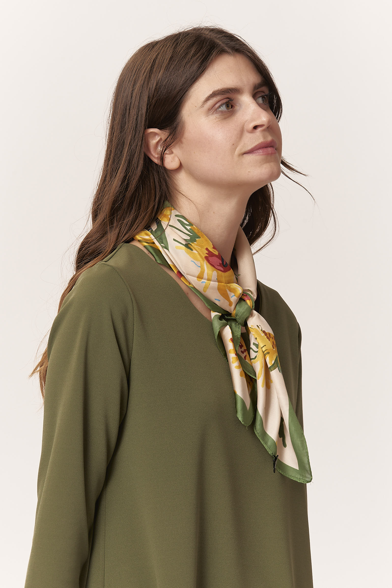 SUNFLOWER PRINT SCARF