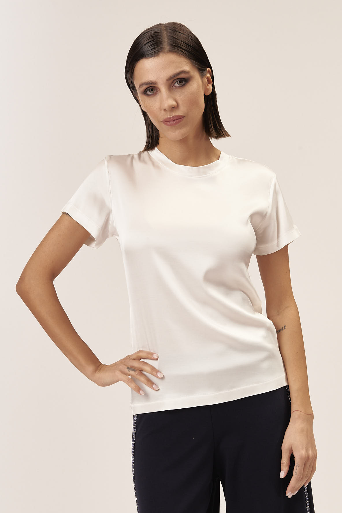 SATIN T-SHIRT