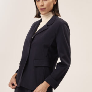 TWO-BUTTON ELASTICATED JACKET |