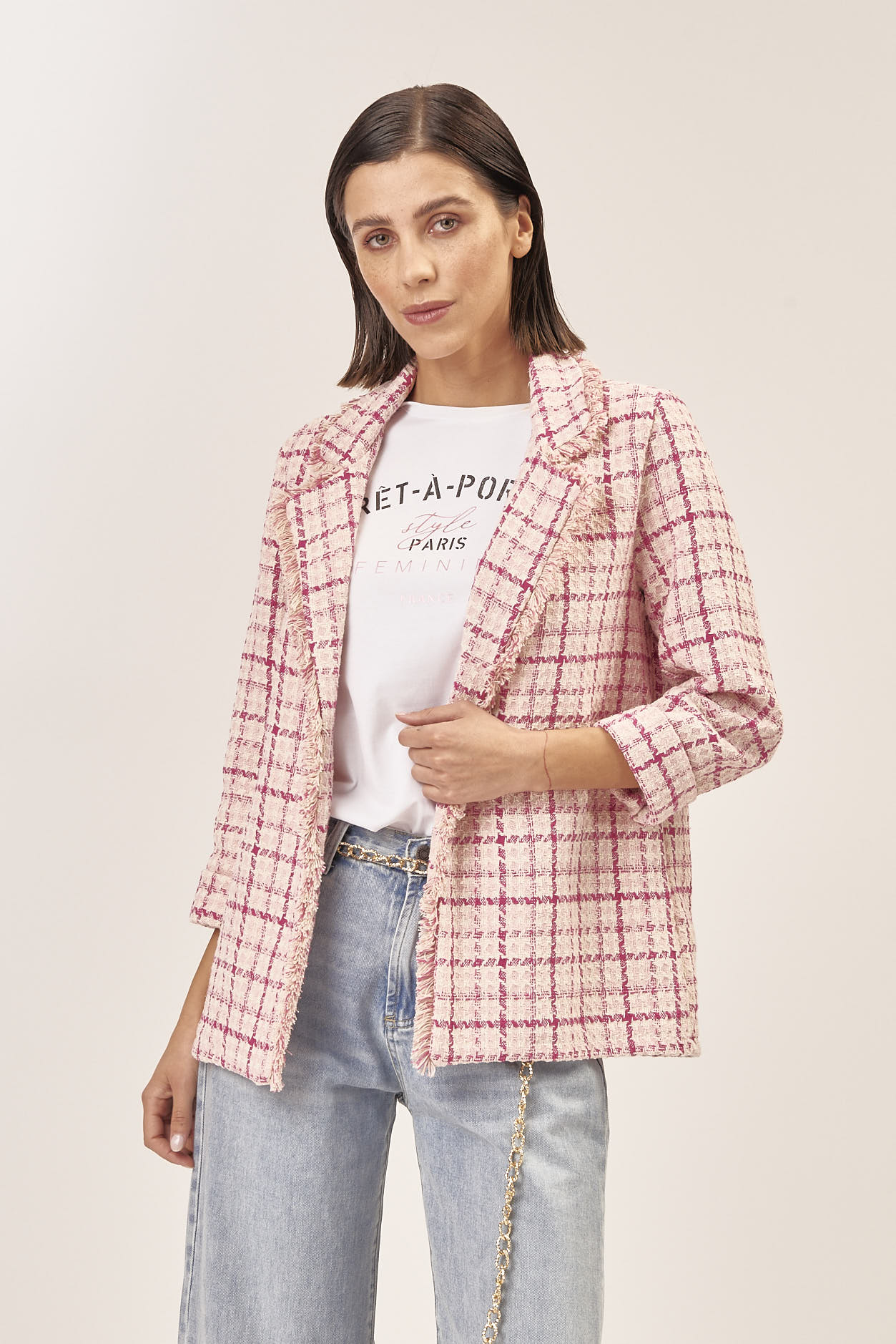 DECONSTRUCTED TWEED JACKET