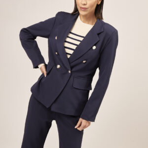 GD052-NAVY-LIKE-TECHNICAL-TEX-DOUBLE-BREASTED-JACKET-1181 NAVY DOUBLE-BREASTED JACKET |