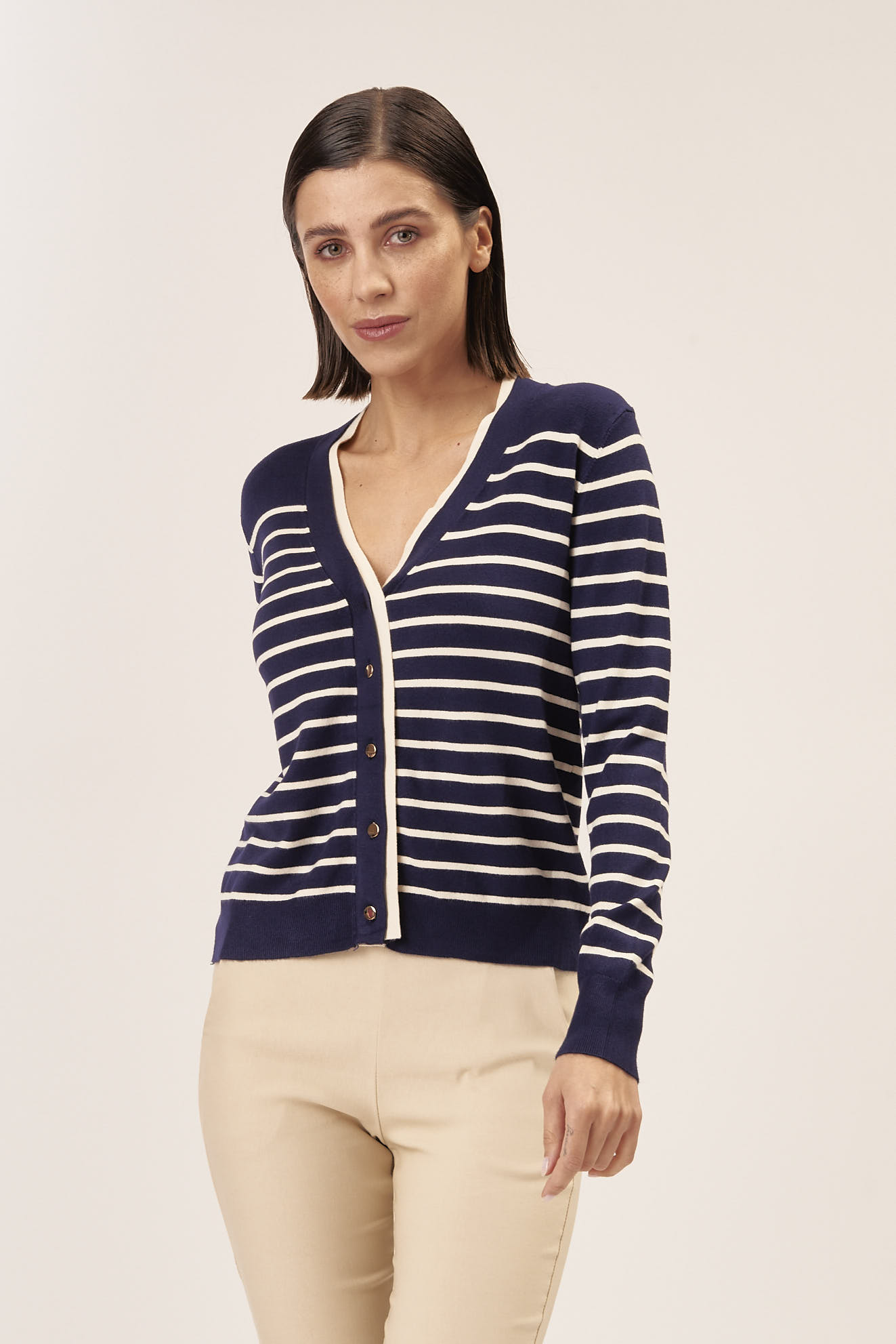 STRIPED CARDIGAN
