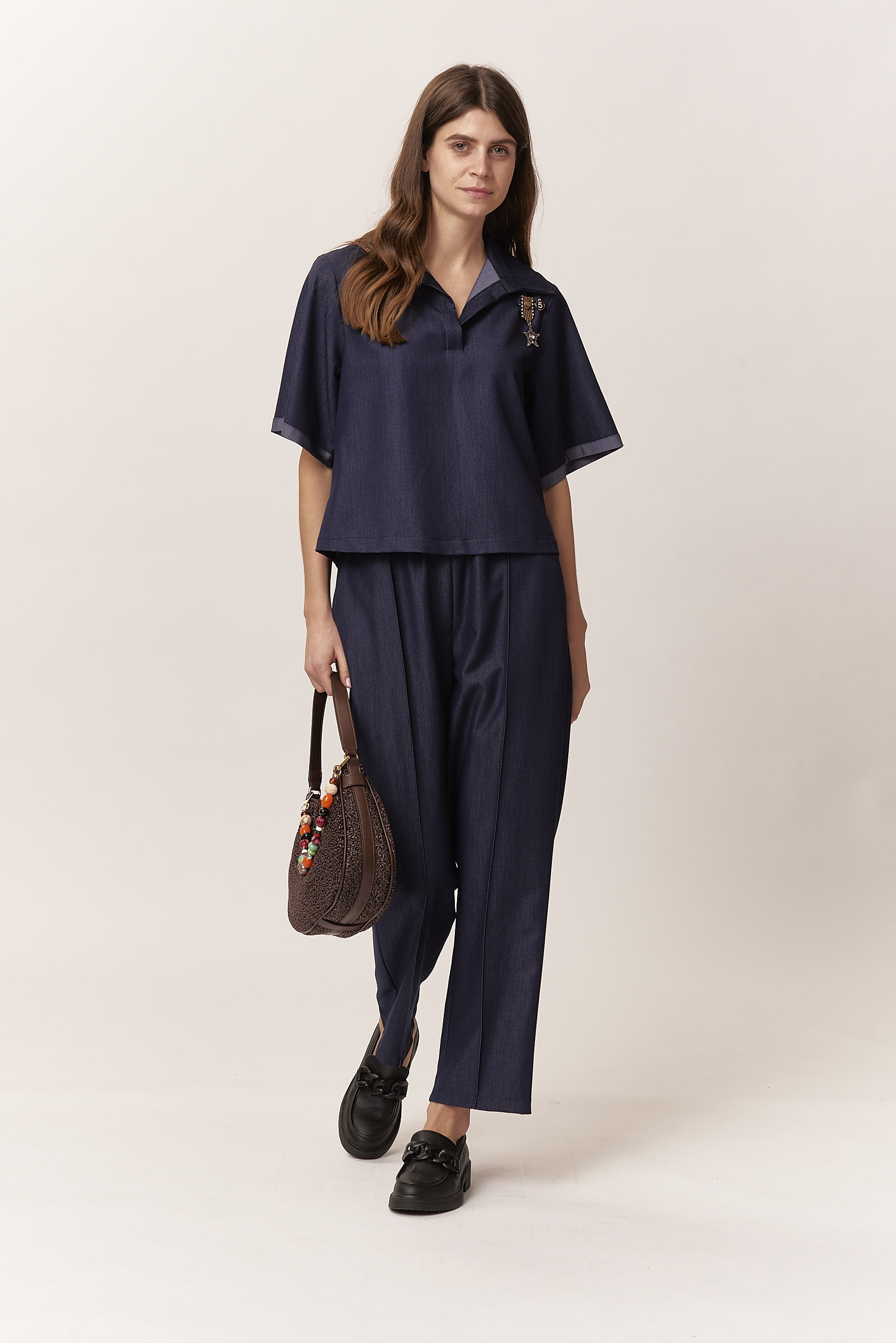 ELASTICATED WAIST TROUSERS