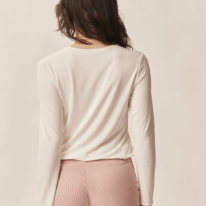 LONG-SLEEVED VISCOSE T-SHIRT |
