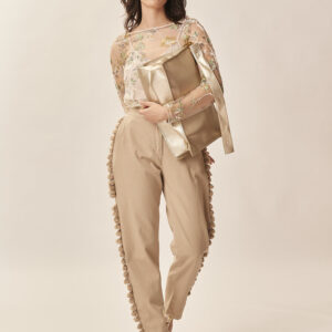 GD090-BEIGE-TASSEL-TROUSERS-7 TROUSERS WITH TASSELS |