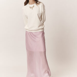 GD165-LONG-SKIRT-TENCEL-OLD-PINK-1623 LONG SKIRT |