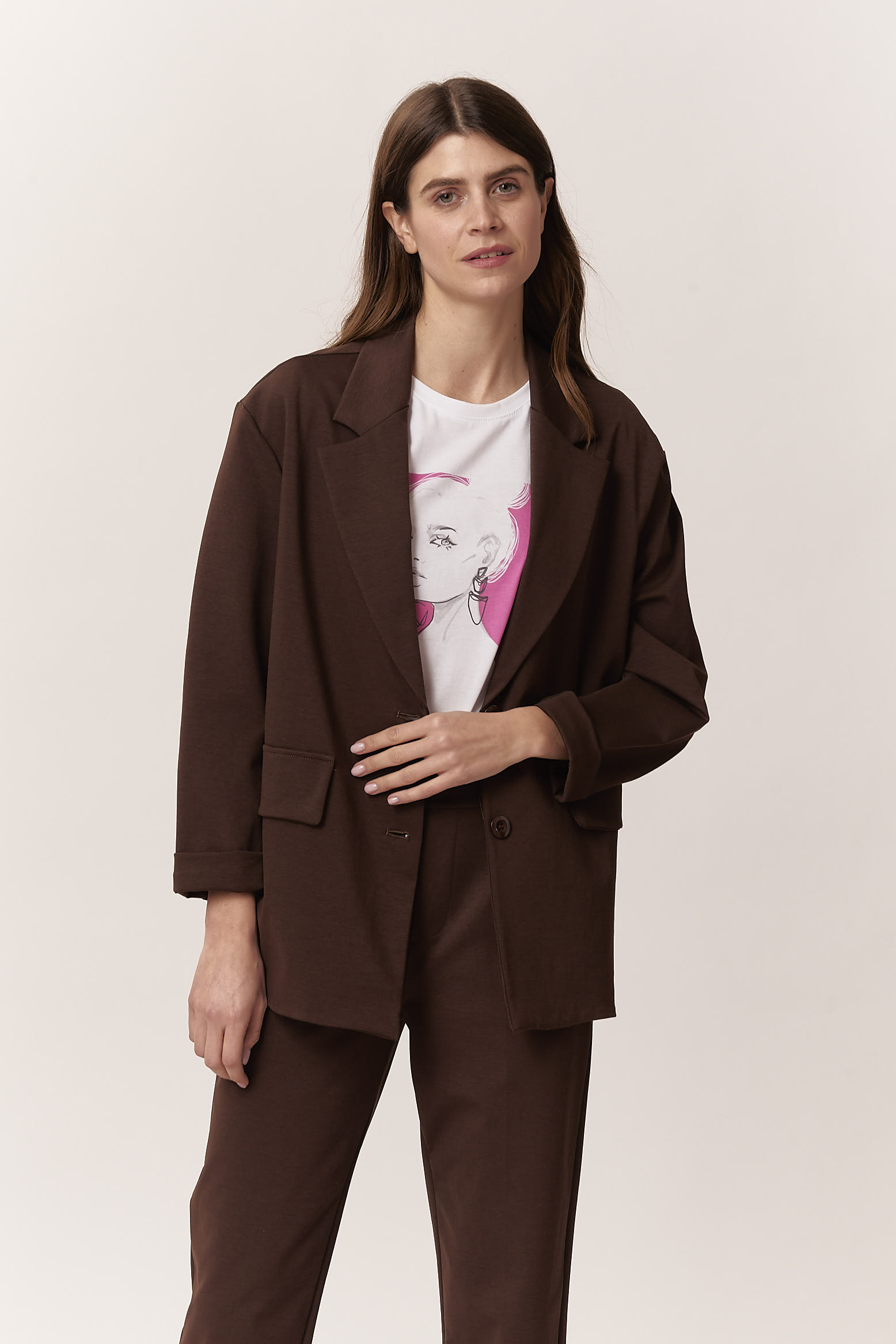 OVERSIZED TWO-BUTTON JACKET