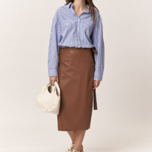FAUX LEATHER WALLET SKIRT |