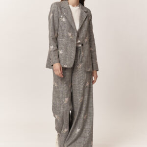 GD186-PALAZZO-CHECK-TROUSERS-EMBROIDERED-GREY-1930 PALAZZO CHECK EMBROIDERED TROUSERS |
