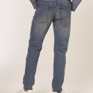 GU003-5PKT-LONG-JEANS-M-87-10 SLIM FIT DENIM MITTLERE WASCHUNG |