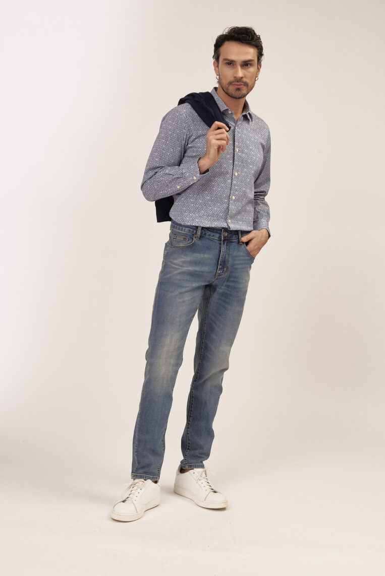 DENIM SLIM FIT LAVAGGIO MEDIO