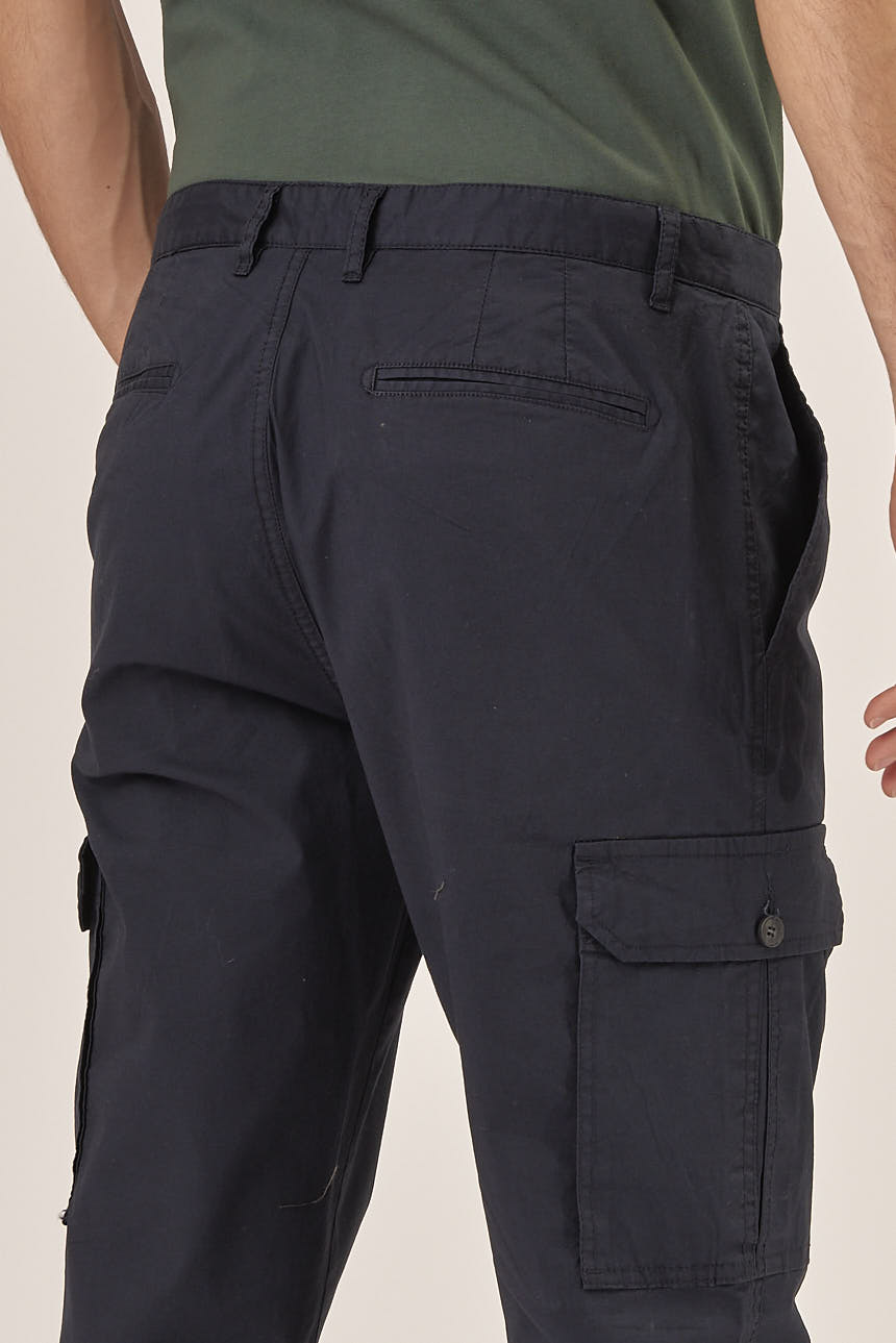GU074-PANTALONE-POPLING-CARGO-BLU-458-10 PANTALONI POPLING CARGO |