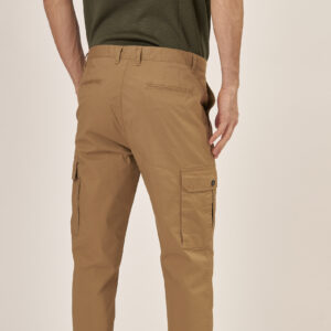 GU074-PANTALONE-POPLING-CARGO-KAKI-483-10 PANTALONI POPLING CARGO |