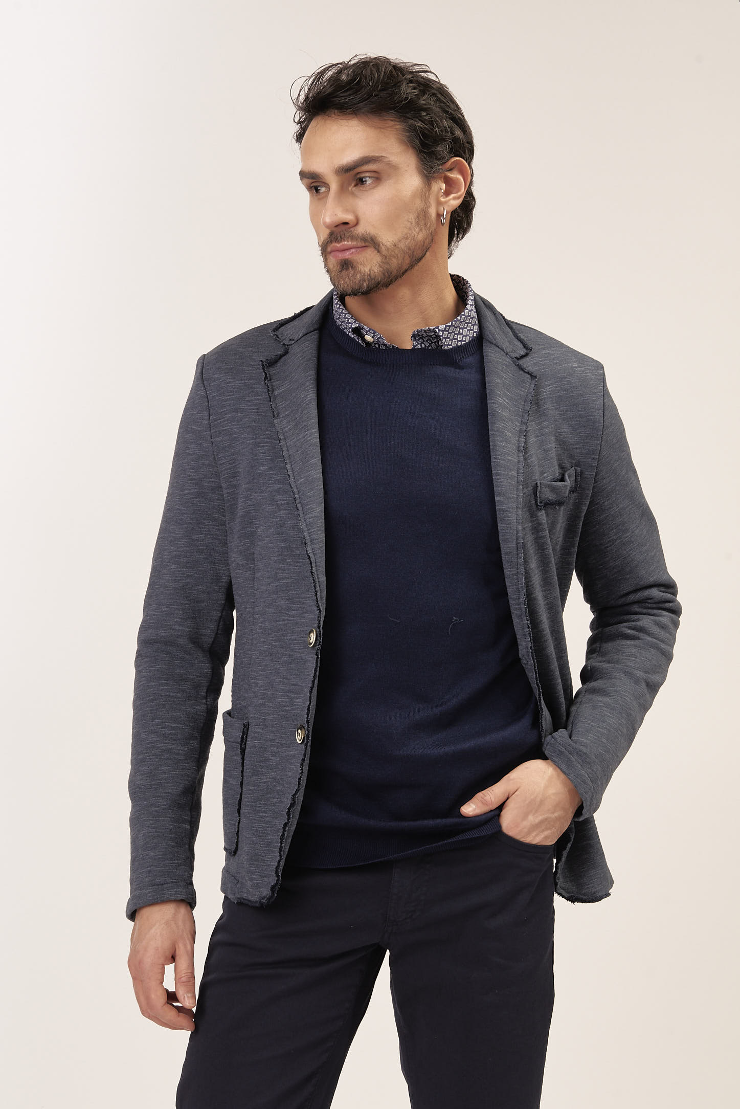 DECONSTRUCTED FLEECE JACKET