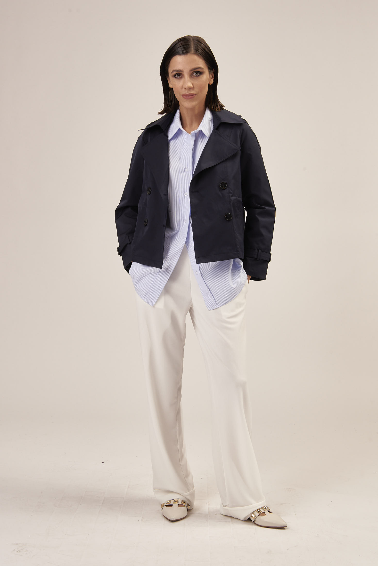 CREPE PALAZZO TROUSERS |
