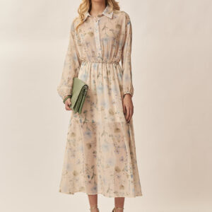 LONG FLOWER PRINT DRESS |