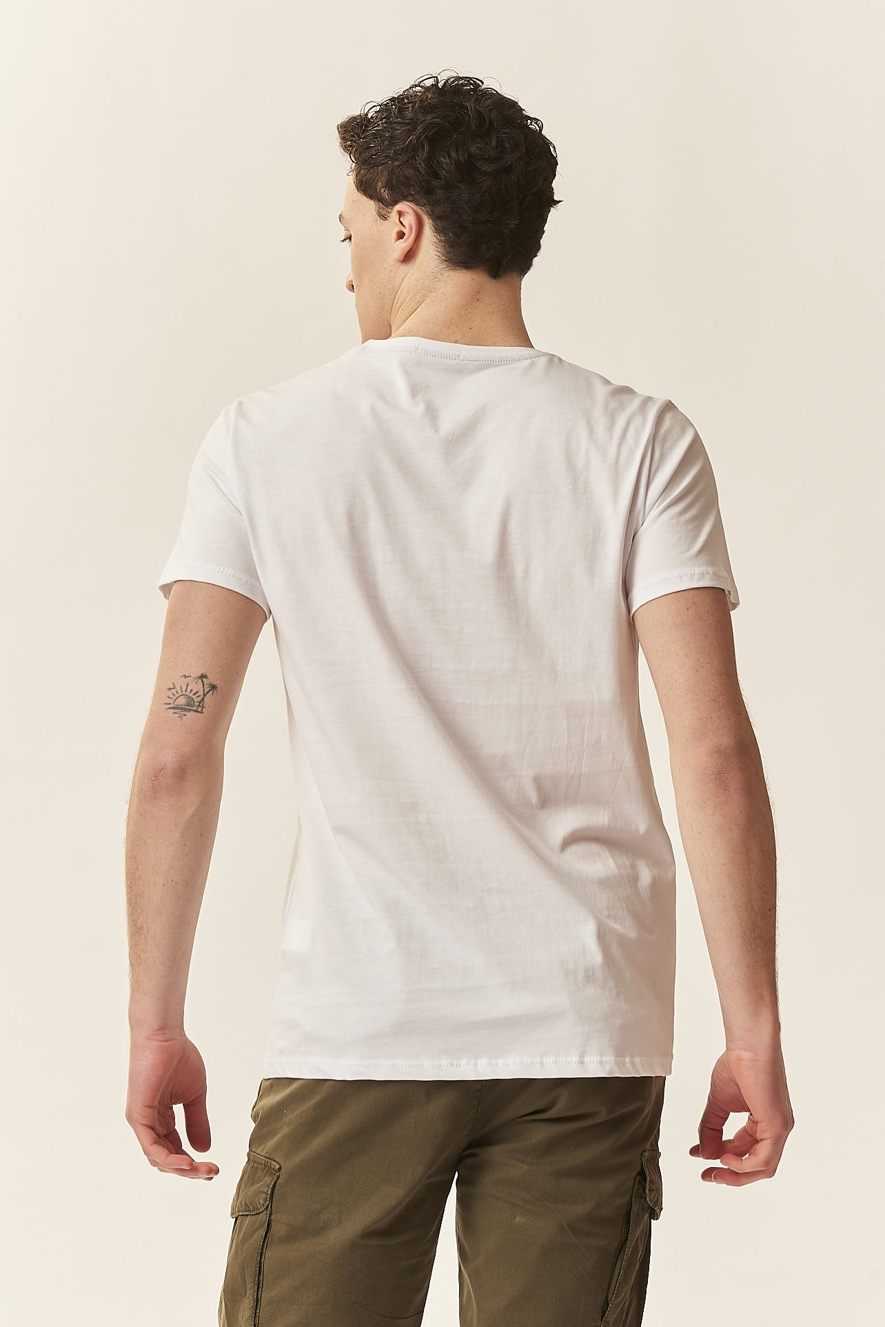 GU171-T-SHIRT-AFFE-WEISS-1178 T-SHIRT MIT AFFEN-PRINT |