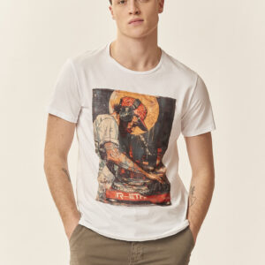 GU172-T-SHIRT-MM-DJ-WHITE-1179-1 DJ PRINT T-SHIRT |