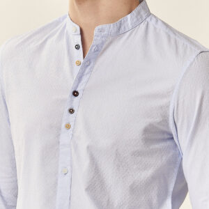 GU194-CAMICIA-COREANA-ML-BOTT.-COLORATI-CIELO-1368 CAMICIA COREANA CON BOTTONI COLORATI |
