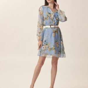 FLORAL PRINT MIDI DRESS |