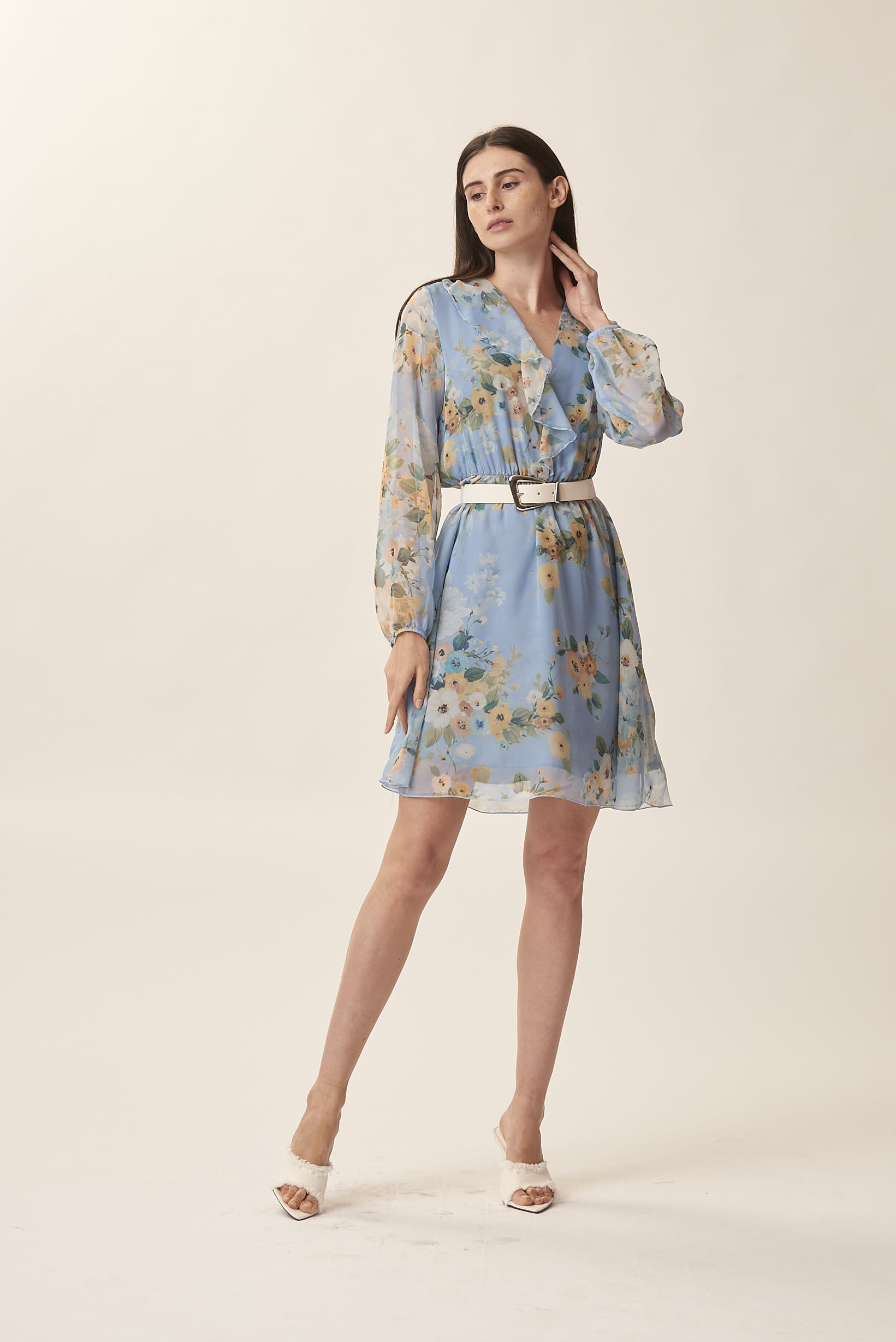 FLORAL PRINT MIDI DRESS