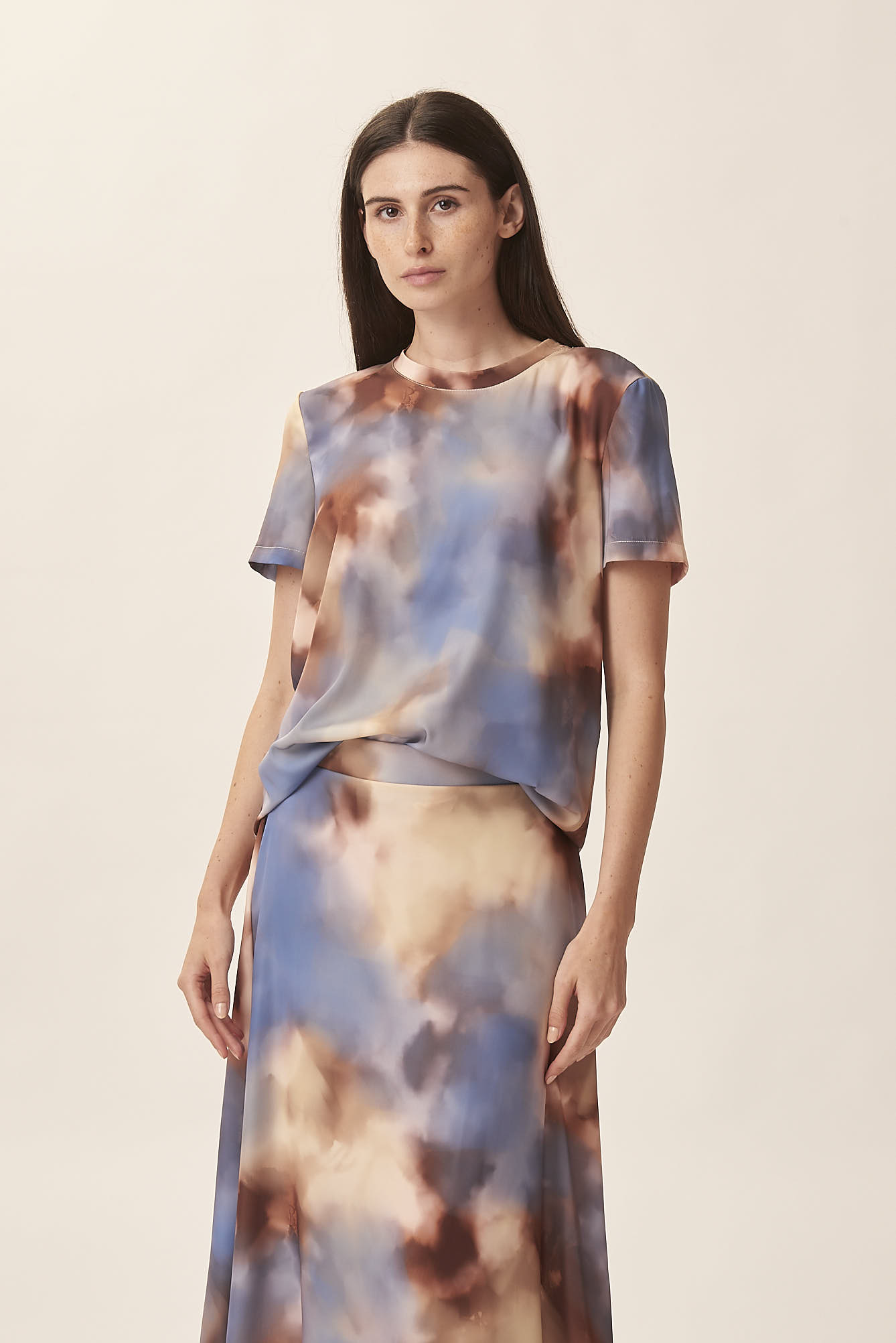 TIE DYE CREWNECK BLOUSE