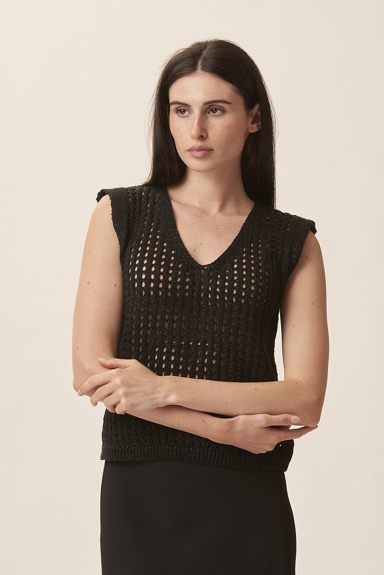 LUREX PERFORATED VEST