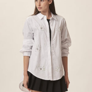 GD308-SHIRT-ML-POP-RHINESTONE-EYE-WHITE-12 SHIRT WITH RHINESTONES |