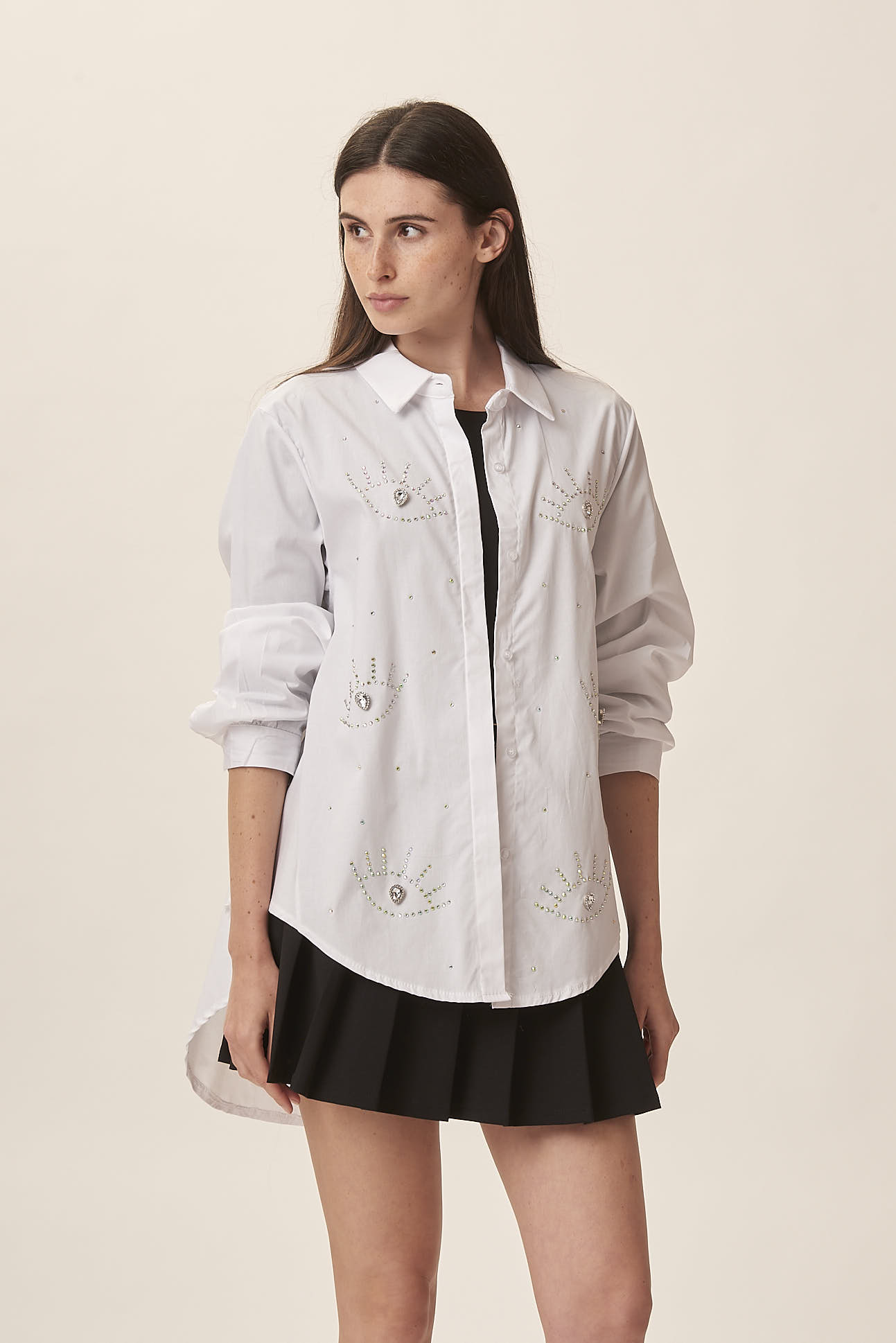SHIRT WITH RHINESTONES