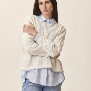 GD344-PERFORATED-KNIT-JACQUARD-WHITE-1462 JACQUARD PERFORATED KNIT |