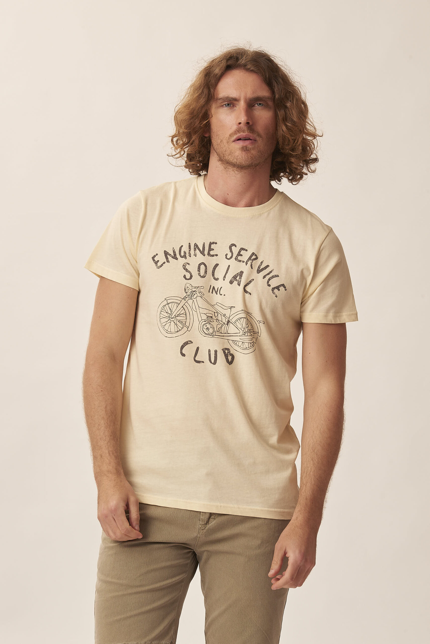 MOTORCYCLE PRINT T-SHIRT