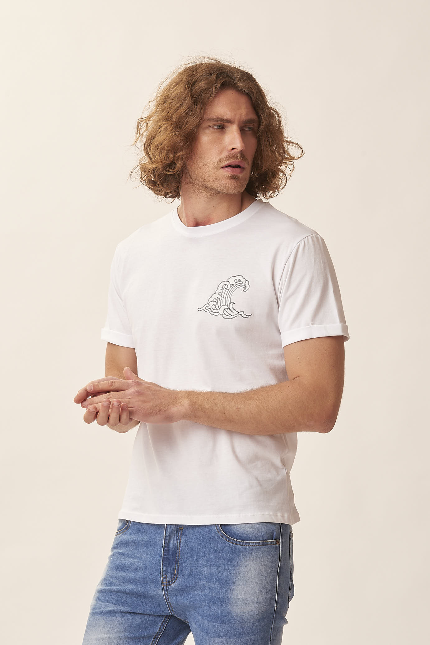 WAVE PRINT T-SHIRT