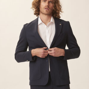 GU216-JACKET-P. MILAN-NAVY-1903 MILANO STITCH JACKET |